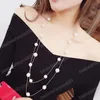 Fashion Pearl Long Necklace For Women Vintage Multilayer Chain Necklace Elegant Party Jewelry Accessories