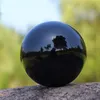 Quarzo nero ossidiano magico cristallo di cristallo ceratura sfera sfera artigianato feng shui cristalli ingrandire palline pografiche178h