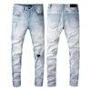 23SS Men's angustiado com jeans skinny moda Moda de jeans Jean Motrocycle Moto Moto Biker Causal Mens Jeans Hip Hop Men Jeans
