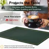 PU Leather Placemat Dining Table Mat Waterproof Non Slip Insulation Place Mats for Thanksgiving Christmas New Year Party