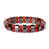 Brins de perles Hématite Double Oeil de Tigre Bracelets Hommes Nature Pierre Charme Pour Femmes Guérison Énergie Bracelet Bijoux Lars22