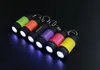 Waterproof USB Rechargeable LED Light Flashlight Key Chain Ring Lamp Pocket Portable Keychain Mini Torch 12 Color6597161