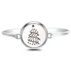 Bracelet diffuseur de noël, médaillon magnétique, bracelets en acier inoxydable 316L, 10 pièces, tampons en feutre comme cadeau, bracelet BangleBangle Inte22
