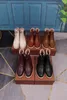 High end quality L.P autumn winter British style leather Martin simple round head flat bottomed boots for men and women