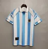 Retro 1986 Argentina fotbollströja Maradona CANIGGIA 1978 1996 Fotbollströja Batistuta 1998 RIQUELME 2006 1994 ORTEGA CRESPO 2014