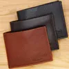 Men Pu Leather Wallet Fashion Short Bifold Casual Passport Bag Coin Pocket Male Blocking Purses Money C133