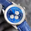 رجال الساعات الكلاسيكية Quartz Wristwatch 43mm جلد حزام Life مقاوم للماء ساعة معصم هدية للرجال orologio di lusso رمز نوبل