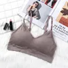 Bustiers & Corsets Women Adjust Letter Straps Tube Tops Push Up Padded Bras Elastic Waistline Underwear Solid Color Sleep UnderwearBustiers