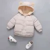 2021 vinterflickor jackor höst mode baby pojkar tjock fickjacka huva jackor barn kläder barn varma jackor jacka j220718