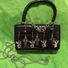 Harajuku Gothic Sweamced Bag Женщина металлическая панк -панк -мотоцикл в стиле байкера женские сумки кросс -бумажник кролик темный мессенджер кошельки 220617