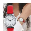 Top Classic Womens Watches Casual Quartz Leather Strap Band Watch Round Analog Clock Wrist