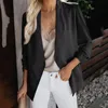 Damespakken blazers tuniek shirt voor leggings dames mode casual solide lange mouw open voorkant ingekeed kraagpak vest over grootte s s