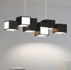 ダイニングルームのキッチンリビングルームスクエアデザインの天井シャンデリアシンプルな人格のぶら下がっているための現代LEDペンダントライトランプ