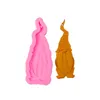 2pc Santa Head Stampo in silicone Strumenti per decorare torte natalizie Stampi per torte in silicone per la cottura di pasta di zucchero W1