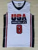 8 Scottie Pippen 1992 1996 Team USA Games Dream Team Basketball Maglie da basket Jersey Size S-XXL