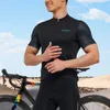 Santic hommes cyclisme maillot été à manches courtes vtt vélo chemises pleine fermeture éclair respirant route vélo vêtements de sport taille asiatique 220614