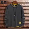 Mode Merk Hip Hop Mannen Hoodies Herfst Heren Sweatshirts Casual Solid Pullover Street Wear Clothing Harajuku Tops 220402