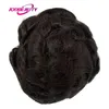 Indian Remy Men039s Wig Wig Monkey NPU 30 mm vague de cheveux droits Remplacement naturel Couleur de haute qualité 7302309