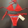 Maillots de bain pour femmes Designer Red Letters Body pour femmes Été Respirant Bikini Beach Style Sexy Rembourré Maillots De Bain Maillot De Bain 70EM