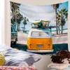 Summer Board Board Ocean Wall Palm albero spiaggia paesaggio bohémien decorazioni muro di stoffa appesa camera da letto hippie tapiz estetica j220804