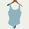 Voller Buchstaben Badeanzug Ein Stück Hauskleidung u Hals gedruckt Badebekleidung Klassischer Rückenloser Badeanzug für Frauen