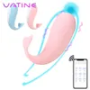 10 lägen app vibrator trådlös bluetooth kontroll trosor sexiga leksaker för kvinnor whale form g spot clitoris stimulator vibrerande ägg