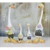 Garden Decorations Duck Family Statue Resin Ornaments Home Decor Cartoon Art Animal Sculpture Outdoor Landscape Pond Yard Lawn Decoration