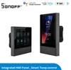 Sonoff Nspanel Smart Home Wall Switch HMI EU/US PANEL MISEM CONTROL TERMOSTAT PATATORY WYGODY W TINE WYREKUJĄCE WYMAGA EURINK