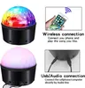 Portable LED Kid Night Light Home Decor Light With Bluetooth Speaker Disco Ball Lamp Multi-Color Soft Night Light For Baby Bedroom Atmosphere Lamp