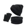 Caps de gorro/crânio 3pcs/defet ladrões de inverno e luvas para homens homens ao ar livre/crânio chur22