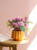 Decorative Flowers & Wreaths Northern Europe Light Luxury Ceramic Vase Ornaments Living Room Table Tea Artificial Flower Home Decoration Fak