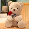 2022 new High Quality Advertisement rose teddy bear doll plush toy hug panda doll give girlfriend Tanabata Valentine's Day gift