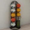 Household double row indoor children's basketball storage rack ball pendulum racks kindergarten balls shelf storage basket