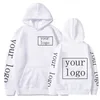 Stil Benutzerdefinierter Hoodie Diy Text Paar Freunde Familie Bilddruck Kleidung Benutzerdefinierte Sport Freizeit Pullover Größe Xs-4Xl 220816