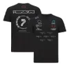 F1 Drivers CHAMPION WORLD T-shirt Formula 1 Team Racing T-shirts Summer Breathable Car Fan T-Shirt Mens Jersey Plus Size Custom