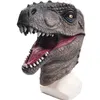 Masques de fête Tyrannosaurus Rex Masque en latex Halloween Party Cosplay Masques de dinosaures Mascaras De Latex Realista Animal Maske Masque de mascarade 220826