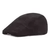 Gqilyybz bande casquette d'hiver béret chaud pour hommes et femmes anglais vent avant chapeau Net rouge chapeau moyen âge et plus âgés casquettes J220722