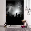 Arazzo Mandala Boho Tappeto Arte decorativa Coperta Tenda Festa di Halloween Horror Zucca Fantasma Decorazione J220804