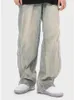 American High Street Yellow Mud Jeans Female Blue Grey Summer Thin Split Straight Loose Neutral Casual Pants Denim Pants L220726