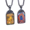 THANGKA – collier avec pendentif ciel noir en acier titane pour hommes et femmes, personnalité à la mode, bijoux sauvages, cadeau, nouvelle collection