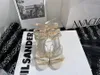 Serpentine Crystal Pendant Link Sandals Ladies party tacco alto Scarpe da donna stile splendido e dolce estate 6 colori moda firmata bellissimo sandalo