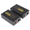 Audio Cables Connectors VGA Extender till LAN CAT5E / 6 RJ45 Ethernet Adapter och Stereo Audio Extension Converter med US-kontakt