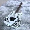 Bu yıl popüler Moon Ans Stars 2022 Klasik Elektro Gitar Floyd Rose Bridge 24 Fret Gül Ahşap Klavye