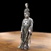 Pendant Necklaces Solid And Peaceful Retro Guanyin Necklace Men's Women's Bodhisattva Brand Baby Pure Bottle JewelryPendant