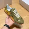Luxury Men Army Retro Trainers Shoes Fashion Sneakers Casual Leather Mens Sport Classic Flats Turn Fur Shoe