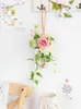 Decorative Flowers & Wreaths Hanging Bouquet Wedding Bridal Chamber Artificial Fake Window Home Wall Pendant Party DecorationDecorative