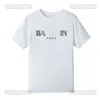 Herren-T-Shirts, Digner Summer Port Fashion Balman, klassische, kurze Ärmel, Paris-Buchstaben-bedrucktes T-Shirt für Herren und Damen, Paare, lockere High-Street-T-Shirts