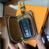 Fashion Keychain Buckle Bag Car Keychains Handmade Leather Men Women key chain Bags Pendant Accessories