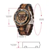 Relógios de pulso Vine Ebony Wood Watches Men Dial Butterfly Dial Analog Analog Preciso Quartz Full Wooden Band Top Luxury ClockWatchwatch3772564