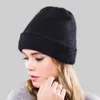 Beanie/Skull Caps Colors Solid Wide Cuff Fur Cashmere Warm Hats Comfortable Casual All Match Women Winter Outdoor Beanies CapsBeanie/Skull B